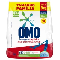 Imagem da promoção Sabão em Pó Lavagem Perfeita Pacote Família OMO - 4 kg