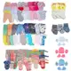 Kit 30 peças enxoval bebê body calça meia touca e luva em oferta