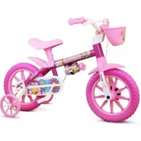Imagem da promoção Bicicleta Infantil Menina Aro 12 Nathor Flower 2 5 Anos Rosa