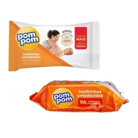 Imagem da promoção Toalha Umedecida Pom Pom Suave 96 Unidades