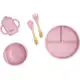 Kit Alimentação Bebê em Silicone 5 peças Freso Baby Rosa em oferta
