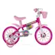 Bicicleta Infantil com roda treinamento Flower Aro 12 Nathor em oferta