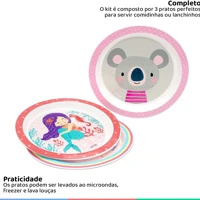 Imagem da promoção Kit 3 Unid Clingo Prato Coala/Sereia/Balão Coala/Sereia/Balão
