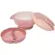 Kit Refeição com Compartimento e Talher Rosa Buba em oferta