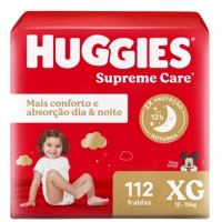Imagem da promoção Huggies supreme care fralda XG 112 unidades