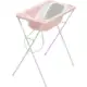 Banheira Bebe Plastica Acqua Trio Rosa Perola Rosa Perola em oferta