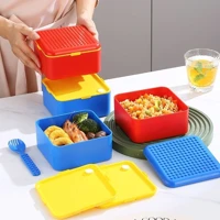 Imagem da promoção Lancheira Marmita Bento Box Bloco Lego 2 Andares