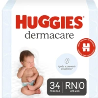 Imagem da promoção Fralda Huggies Dermacare RN 34 unidades