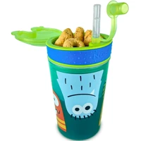 Imagem da promoção Copo 2 Em 1 Com Canudo e Porta Snack 270ml Nuby