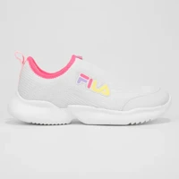 Imagem da promoção Tênis Infantil Slip On Fila Cano Baixo Gamer - Branco+Rosa - Tam 35 e 36