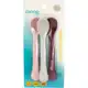 Kit com 3 Colheres Infantis de Silicone, Rose - Clingo em oferta