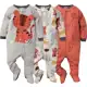 Macacão Gerber - Kit com 3 Sleep 'N Play - Tam 0 a 3 meses em oferta