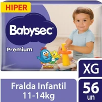 Imagem da promoção Fralda Babysec Premium XG 56 unidades