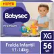 Fralda Babysec Premium XG 56 unidades em oferta