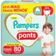Fralda Pampers Premium Care Pants Tamanho XXXG, Fácil de Vestir, 80 Unidades em oferta