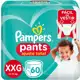 Fralda Pampers Pants Ajuste Total XXG 60 unidades em oferta