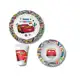 Jogo Infantil de Melamine Carros Linha Disney Tuut 3 peças em oferta