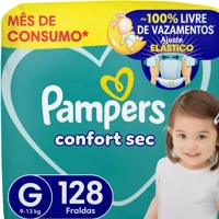 Imagem da oferta Fralda Pampers Confort Sec G 128 Unidades