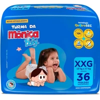 Imagem da oferta Fralda Turma da Mônica Baby XXG 36 unidades