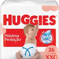 Imagem da oferta Huggies Fralda Supreme Care XXG 26 Un