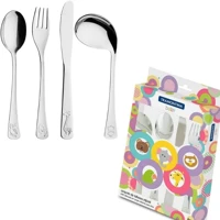 Imagem da oferta Jogo de Talheres Infantil Aço Inox com 4 Peças - Tramontina
