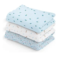 Imagem da oferta Kit 3 Cueiros Bebê Manta Estampado E Flanelado 80cm X 50cm