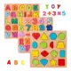 Kit 3 Brinquedos Educativos Números, Letras e Formas em oferta