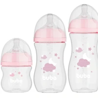 Imagem da oferta Kit 3 Mamadeiras Easy Flow Nuvem Buba 120, 270 e 330ml