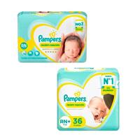 Imagem da promoção Fralda Pampers Premium Care RN ou RN+ 36 unidades