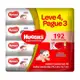 Toalha Umedecida Huggies Supreme Care com 4 Pacotes de 48 Unidades cada em oferta