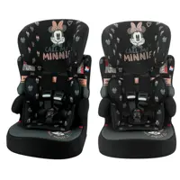 Cadeira para Automóvel Kalle Minnie Mouse Typo - 9 a 36kg - Preta em oferta na Magazine Luiza