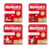 Imagem da promoção Fralda Huggies Supreme Care ( M, G, XG e XXG ) [Comprando 4 Pacotes]