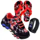 Kit tenis de LED Homem Aranha masculino mais chinelo mais relogio em oferta