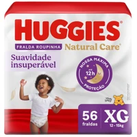 Imagem da promoção Fralda Huggies Natural Care Roupinha XG 56 unidades [Comprando 2 Unidades]