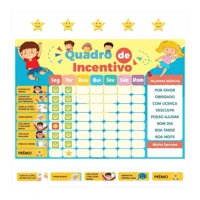Imagem da promoção Quadro De Rotina Infantil Incentivo Quadro Atividades Diária (39cm x 29 cm)