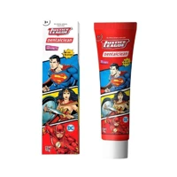 Imagem da promoção Creme Dental Infantil Heróis Liga da Justiça com Flúor - Sabor Tutti Frutti 50g, Dentalclean