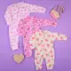 Kit 3 Macacao para bebe Feminino menina em Soft dia a dia confortavel em oferta