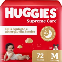 Imagem da promoção Fralda Huggies Supreme Care M 72 unidades