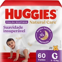 Imagem da promoção Fralda Huggies Natural Care Roupinha G 60 unidades