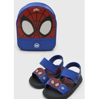 Imagem da promoção Sandália Infantil Grendene Kids Homem Aranha Azul