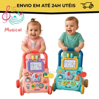 Imagem da promoção Andador Didático Bebê Musical Empurrador Quadro Magico Baby Infantil