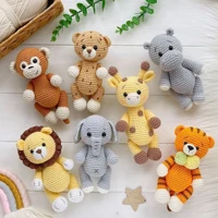 Imagem da promoção Safari Amigurumi Bichinhos (quarto de bebê, decoração infantil, porta maternidade)