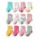 Kit 12 Pares Meias Bebê Antiderrapante (Tam. 0 a 24M) em oferta