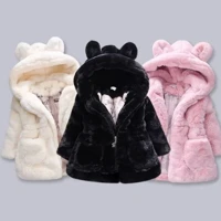 Imagem da promoção Baby Girls Casacos Quentes De Inverno Pêlos Moda Kids Hooded Cotton Clothes Snowsuit Parka 2-8 Anos