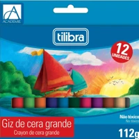 Imagem da promoção Tilibra - Giz de Cera 12 Cores Big Académie