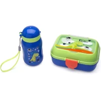 Imagem da promoção Kit Lanche Dino Garrafa Plástica 500ml + Marmita 700ml