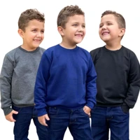 Imagem da promoção Kit 3 Blusas Manga Longa Moletom Moletinho Infantil Menino Segunda Pele