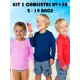 Kit com 3 Camiseta Proteção UV+50 Infantil Meninos e Meninas Cores Lindas em oferta