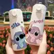 Garrafa Térmica Lilo e Stitch 420ml Água Café Chá Medidor de Temperatura em oferta