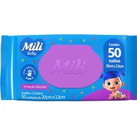 Imagem da promoção Toalhinha Umedecida Mili Proteção Delicada 50 unidades
